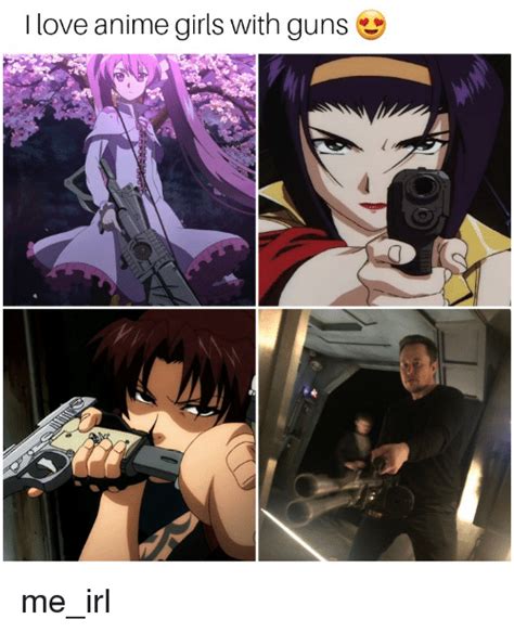 Anime Girl Holding Gun Pfp
