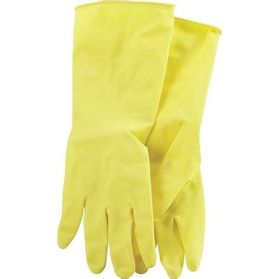 Gloves Latex XL Yellow Lined Embossed Grip APCO Supply Multi Family Housing