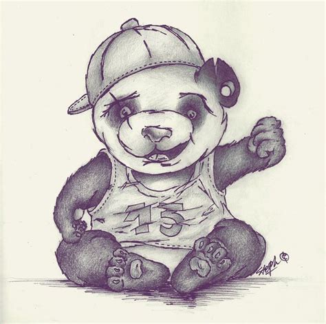 Gangsta teddy bear drawing free download on clipartmag these pictures of this page are about. Panda gangsta | Teddy bear drawing, Panda, Bear drawing