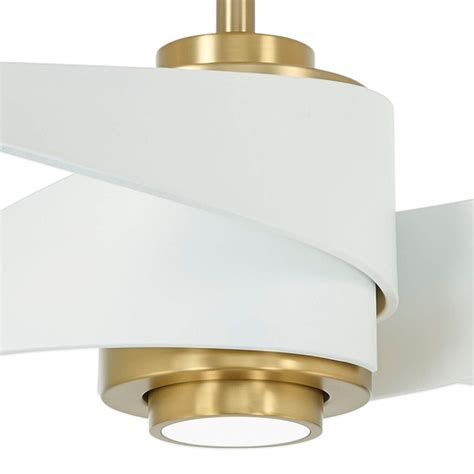64 Minka Aire Artemis Iv Soft Brass White Blades Dc Led Ceiling Fan