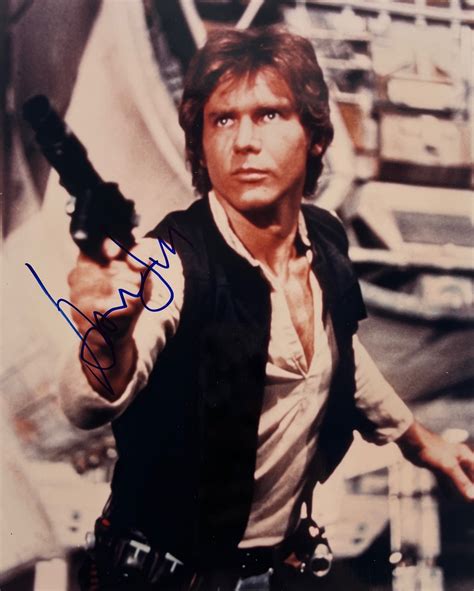 Lot Detail Star Wars Harrison Ford Signed 8 X 10 Photograph As Han