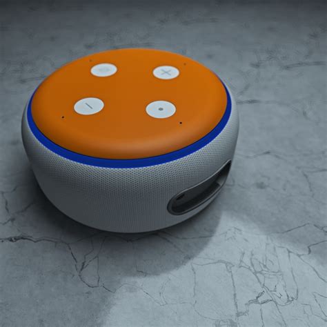 Amazon Echo Dot 3rd Gen Skin Solid State Orange By Solid Colors
