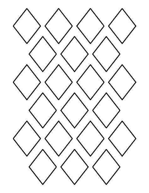 2 Inch Diamond Pattern Use The Printable Outline For Crafts Creating