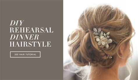 Here are 3 prom and wedding hairstyles you can do yourself! DIY Wedding Day Hairstyles - Rehearsal Dinner Knotted Updo ...