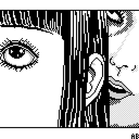 Junji Itos Whispering Woman Pixel Art Rpixelart