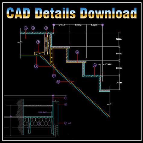 Stair Details】★ Cad Files Dwg Files Plans And Details
