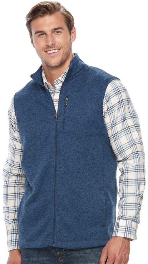 Big And Tall Croft And Barrow® Classic Fit Outdoor Fleece Vest Fleece