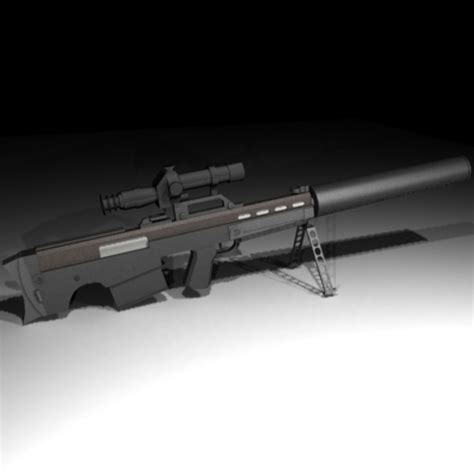 Vssk Vychlop Rifle Sniper 3d Model