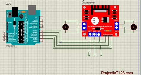 L298 Motor Driver Simulation In Proteus Projectiot123 Technology