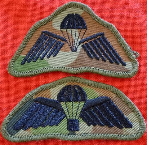 2 X Australian Army Parachute Qualification Uniform Patches Dpcu Jb