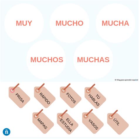 Muy O Mucho Practica Con Actividades De El Blog Para Aprender Español