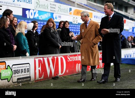 The Prince Of Wales Walks Alongside Ipswich Town Fc Club Chairman David