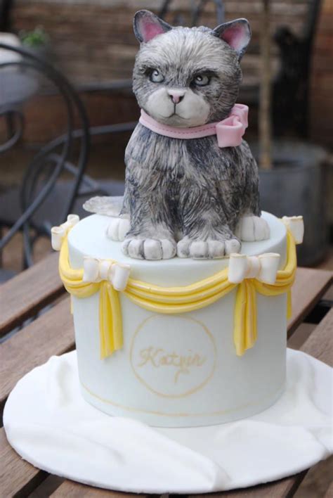 Luxury wedding cake designer in denver colorado creating custom cakes reflecting your personal style and taste. Birthday Cat Cake - Cake by Beckys Blooming Bakery | Cat cake, Cat birthday, Crazy cat lady cake