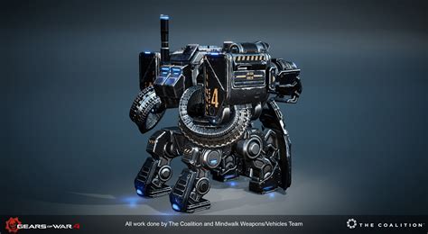 Eugene Slautin Weapons Vehicles And Robots Of Gears Of War 4