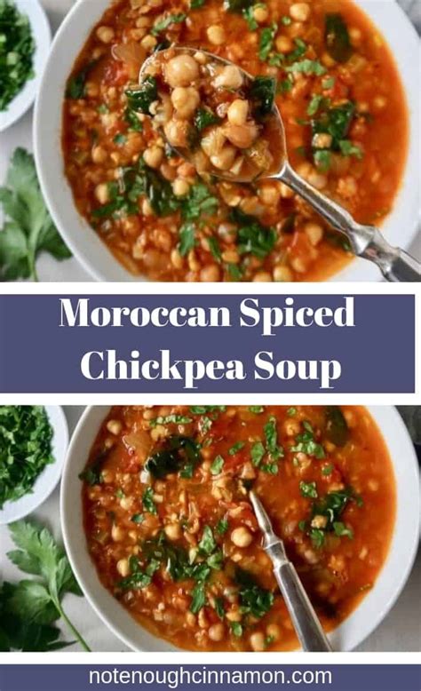 Add all of the spices and sauté a minute or so. Moroccan Chickpea Soup (Vegan, Gluten-free) | Not Enough ...