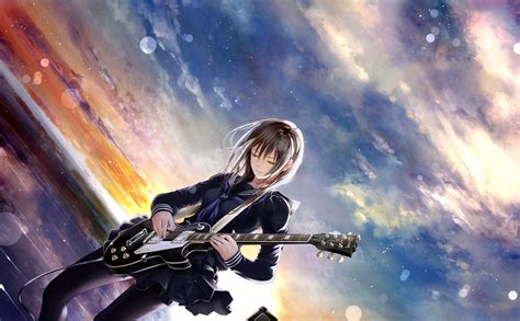 Anime Character Anime Music Original Characters Guitar