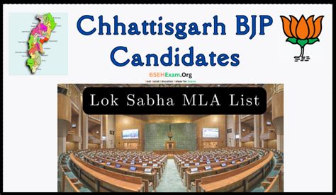 List Of Chhattisgarh Bjp Candidates List Of Mlas For