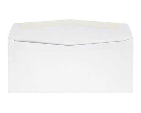 10 Window Envelopes With A Gummed Flap 24 Lb White Wove 4 18 X 9 1