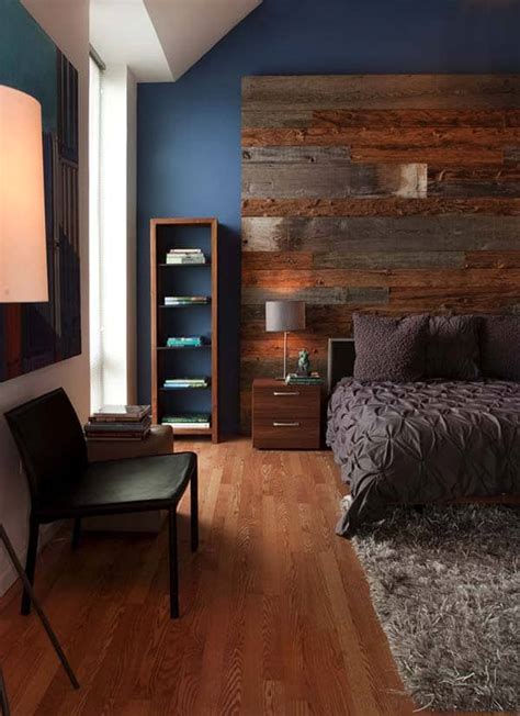 39 Jaw Dropping Wood Clad Bedroom Feature Wall Ideas
