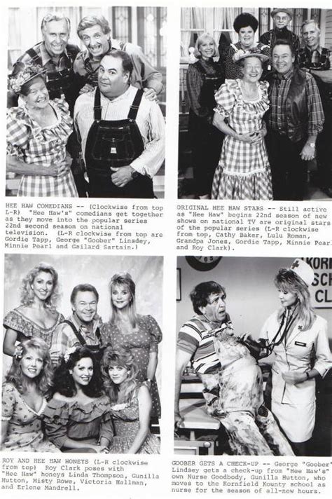 Roy Clark With Hee Haw Cast And Honeys Publicity Photo Sitcoms Online