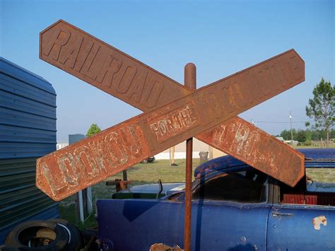 Cool Old Railroad Crossing Sign From Georgia Collectors Weekly
