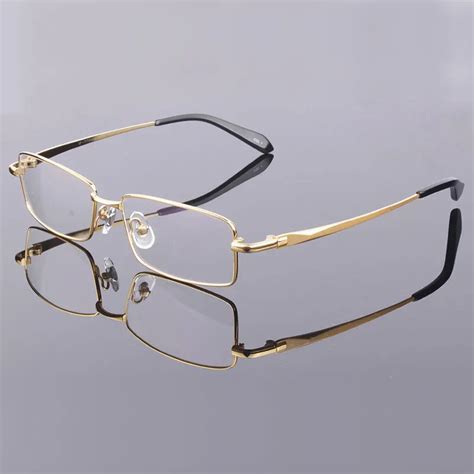 Buy Reven Jate Titanium Alloy Eyeglasses Frame Full Rim Rectangular Metal