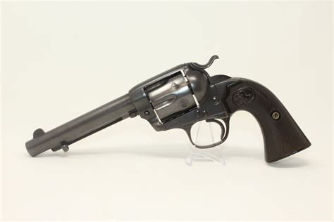 Desirable Colt Bisley Model Single Action Army Revolver In Scarce Coltc R Antique