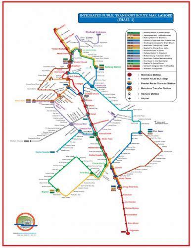 Orange Line Metro Lahore Route Map