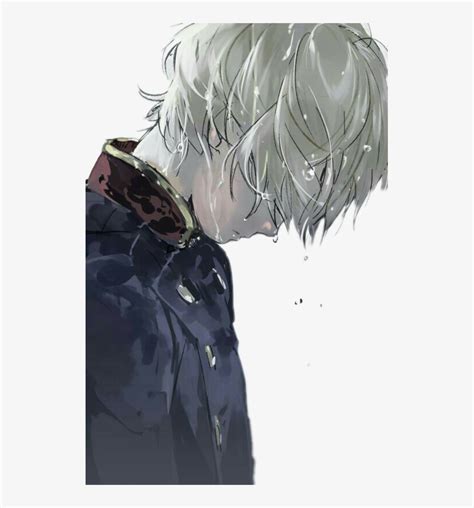 Report Abuse Anime Boy White Hair Free Transparent Png
