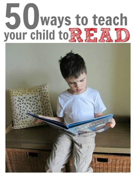 50 Ways To Teach Your Child To Read