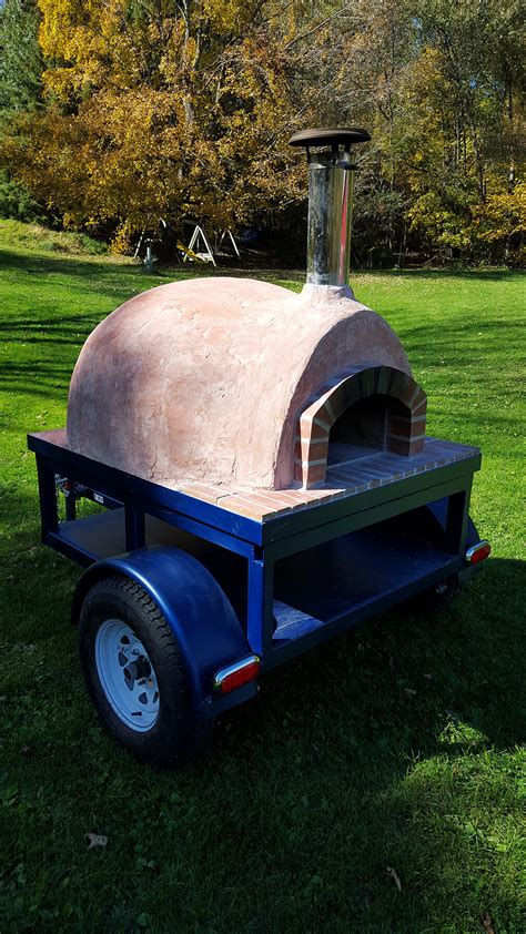 Mobile Pizza Oven Trailer Photos Forno Bravo Authentic Wood Fired Ovens