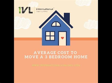 At the above rates, moving across town might cost: Average Cost to Move a 3 Bedroom House - YouTube