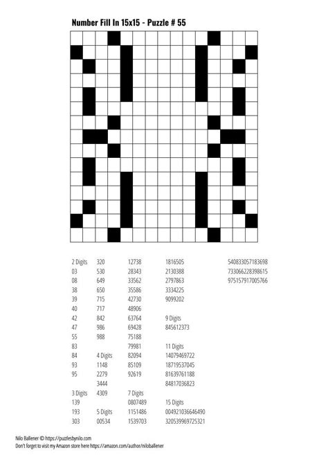 Even if you already spend a lot of time offline, this post still ought to be a decent source of. Free Downloadable Puzzle Number Fill In 15x15 # 55 | Fill ...