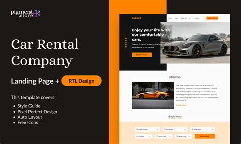 Car Rental Website | Free Landing Page | Figma Community