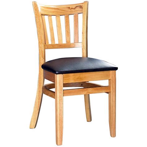 Restaurant tables and chairs for commercial and hotel use. Wood Vertical Slat Restaurant Dining Chair
