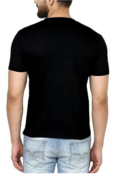 cotton causal mens black plain t shirt rs 45 piece the ranner store id 19872388848