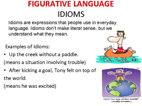 Figurative Language Idiom Definition Definitiontd