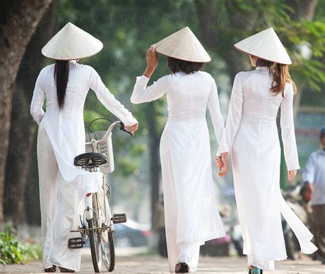 vietnamese women in traditional costume vietnam by stocksy contributor hugh sitton stocksy