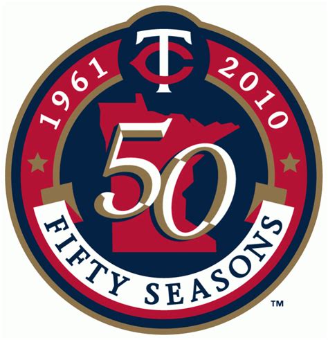 Minnesota Twins Logo Anniversary Logo American League Al Chris