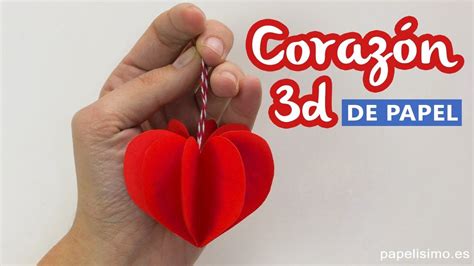 Corazones De Papel 3d Paper Hearts Heart Diy Crafts Origami Paper