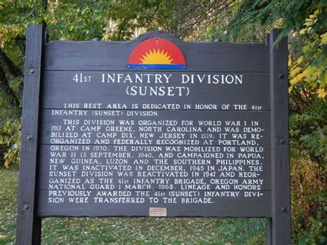 41st Infantry Division Historical Marker