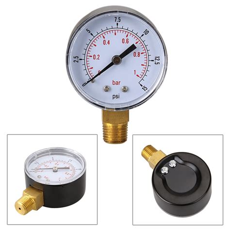 Ts Psi Psi Bar Pengukur Tekanan Air Manometer Kompresor Gas Vakum Hidrolik