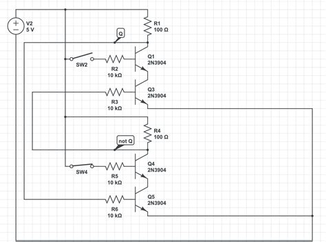 Solved How Do I Make A Nand Sr Latch With Transistors Solveforum
