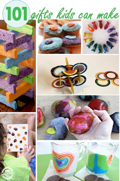 Each of these handmade gift ideas children can make comes with this beautiful collection of homemade gifts make wonderful gifts for parents and grandparents. 101 DIY Gifts for Kids