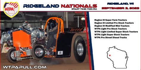 Ridgeland Wi Wisconsin Tractor Pullers Association