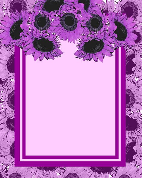 Purple Flower Invitation Free Stock Photo Public Domain Pictures