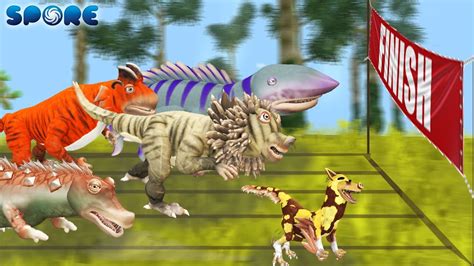 Dino X Animal Fusion Race Dino X Animal Fusion S1 Spore Youtube