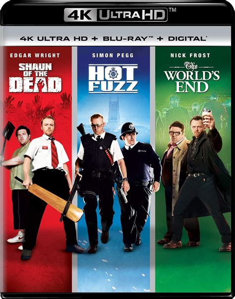 Shaun Of The Dead Hot Fuzz The Worlds End Trilogy Blu Ray