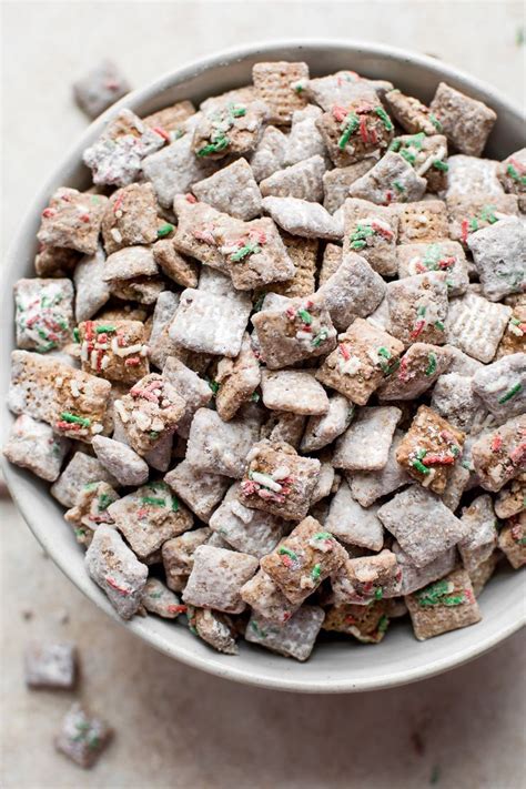 This Christmas Puppy Chow Mix With Powdered Sugar Gluten Free Rice