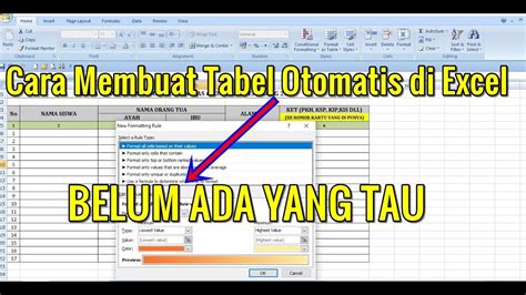 Cara Membuat Aplikasi Otomatis Di Excel